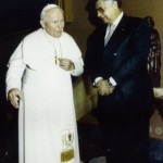 Chagoury with Pope John Paul II Chagoury with Pope John Paul II